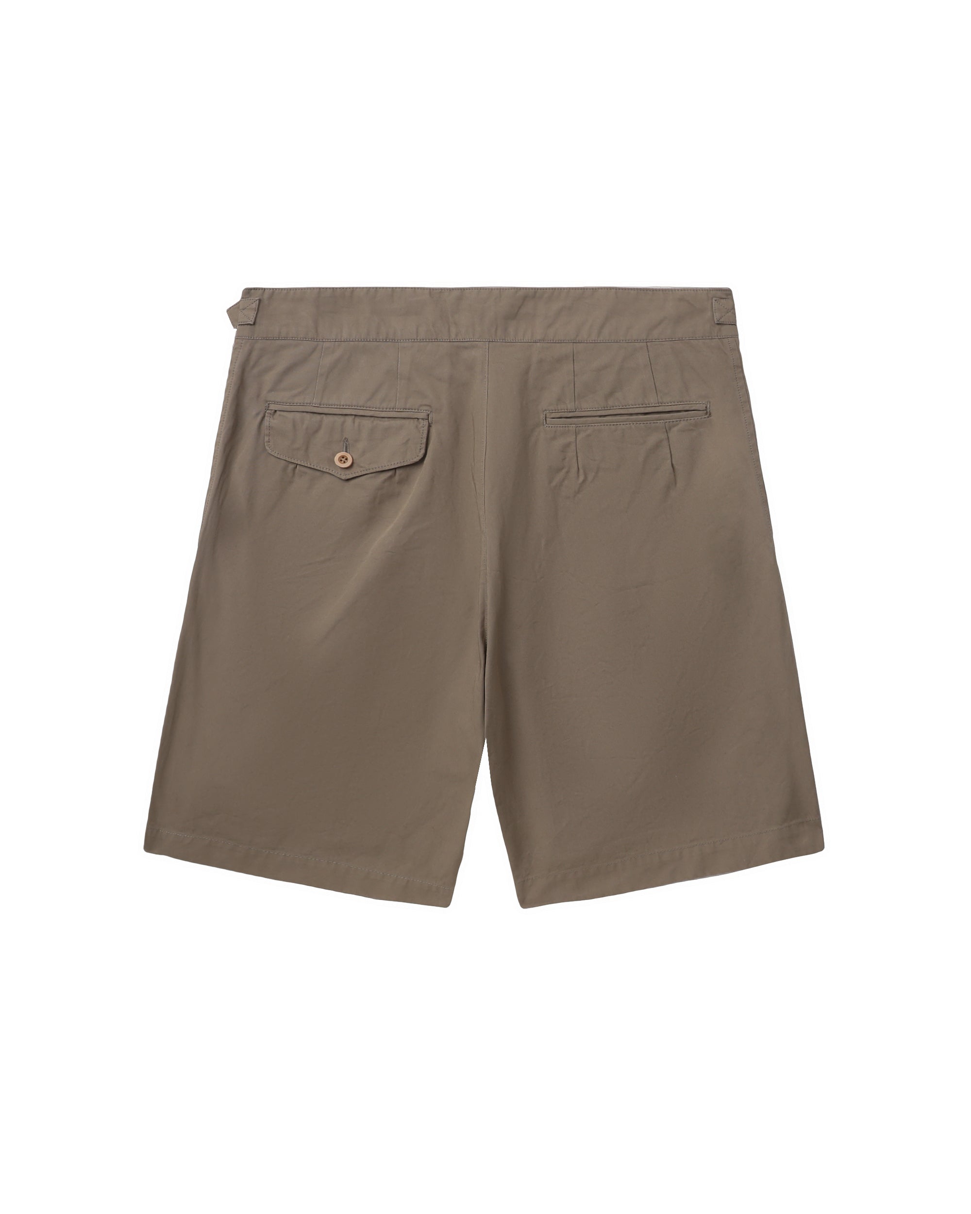 Pleated utility shorts
