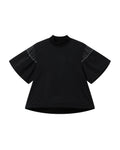Mock neck short sleeve top