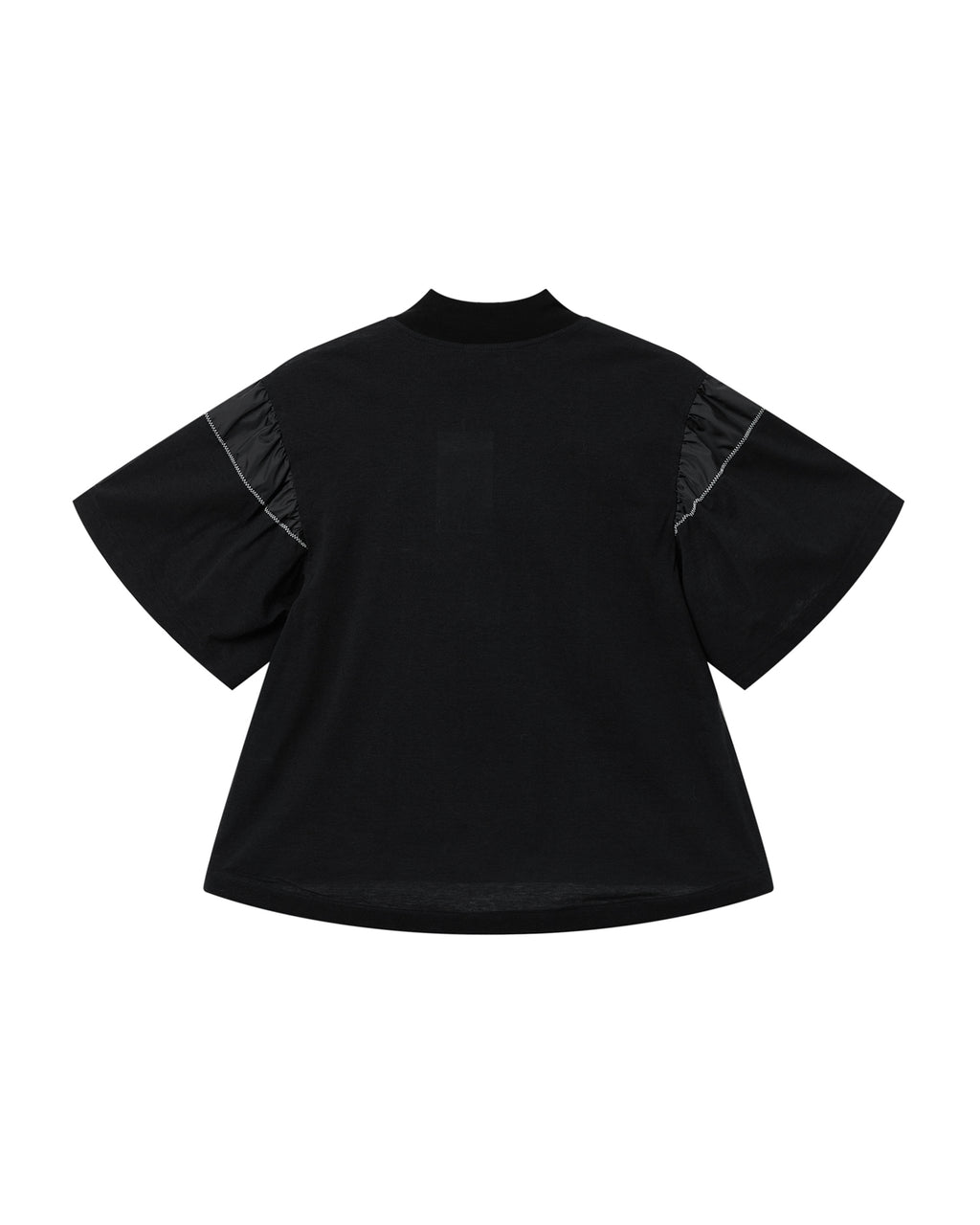 Mock neck short sleeve top