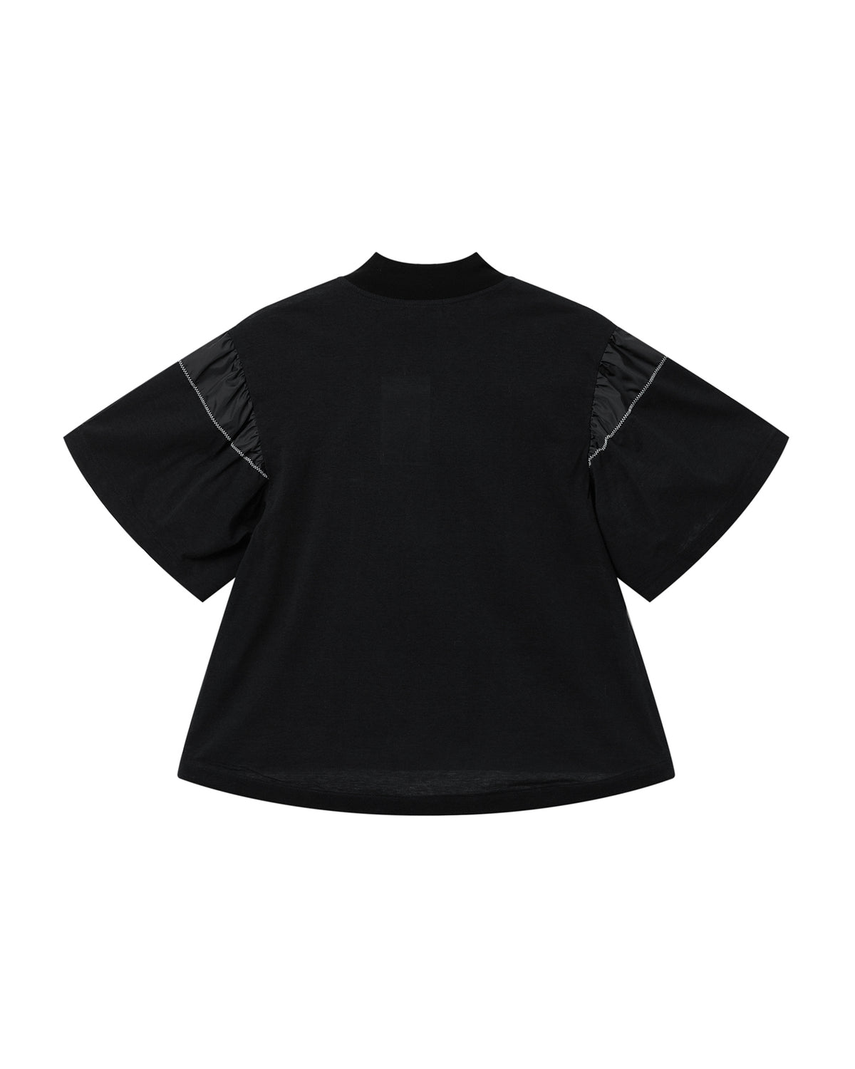 Mock neck short sleeve top