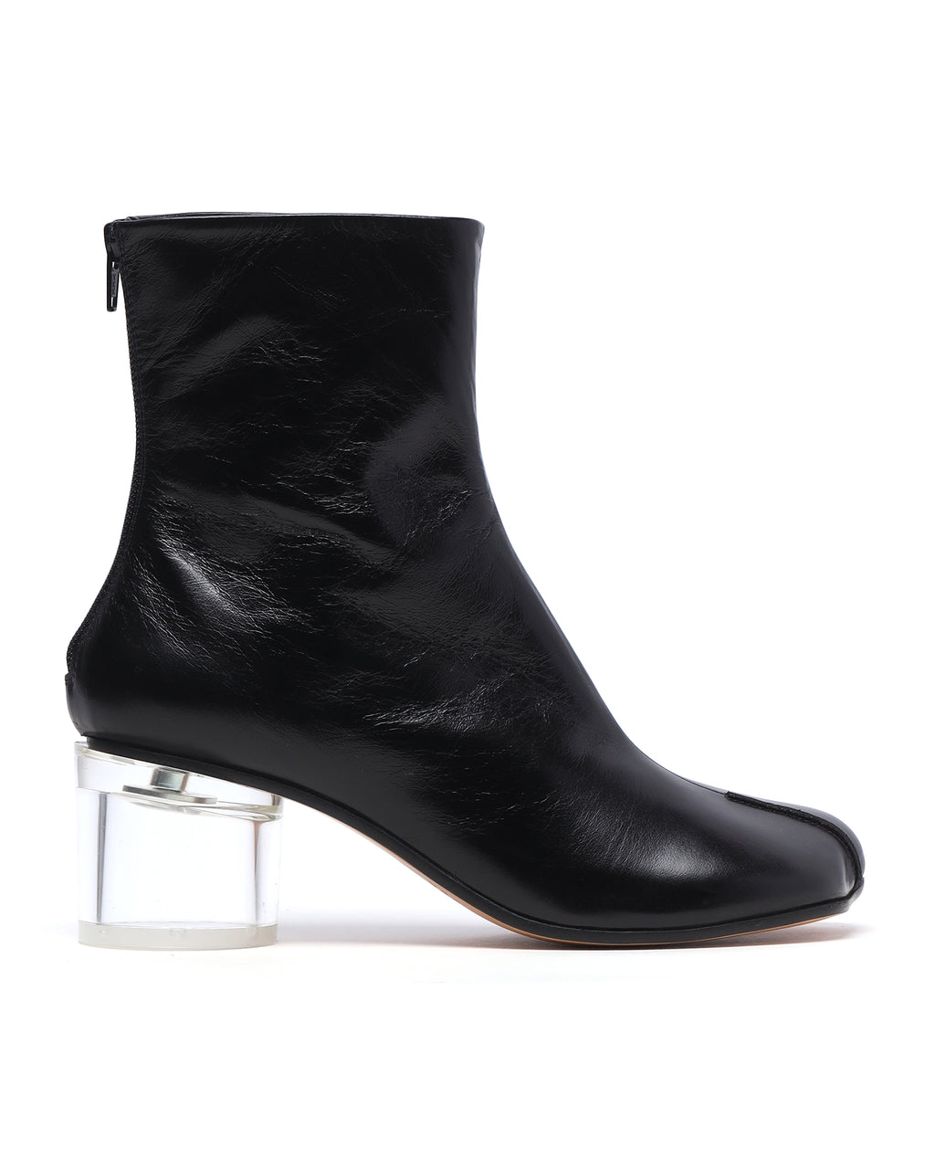 Clear-heel boots