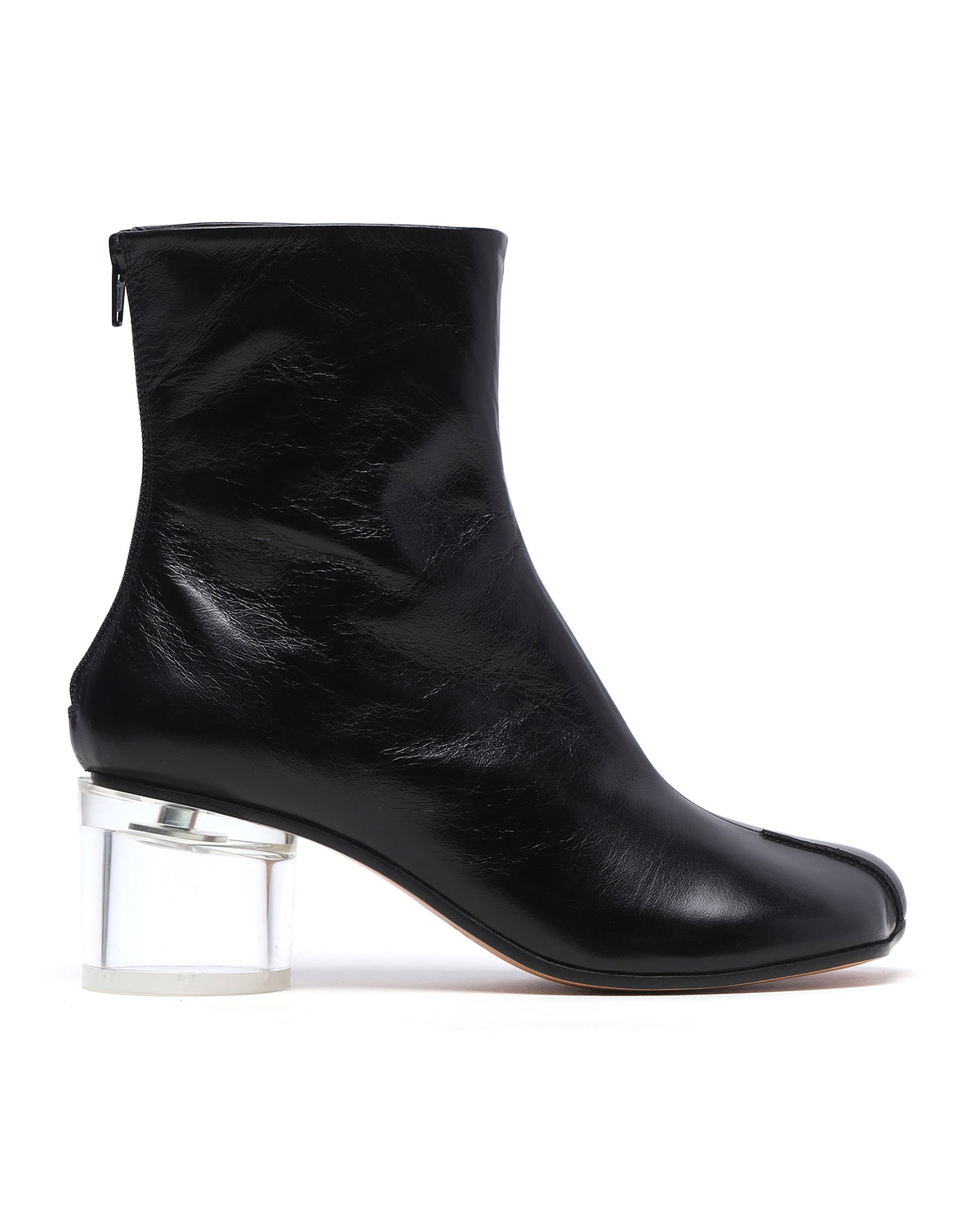 Clear-heel boots