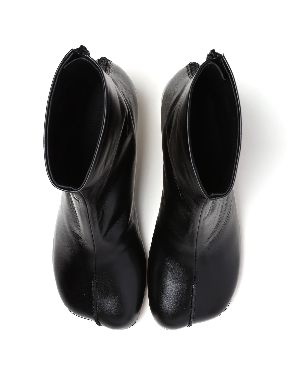 Clear-heel boots