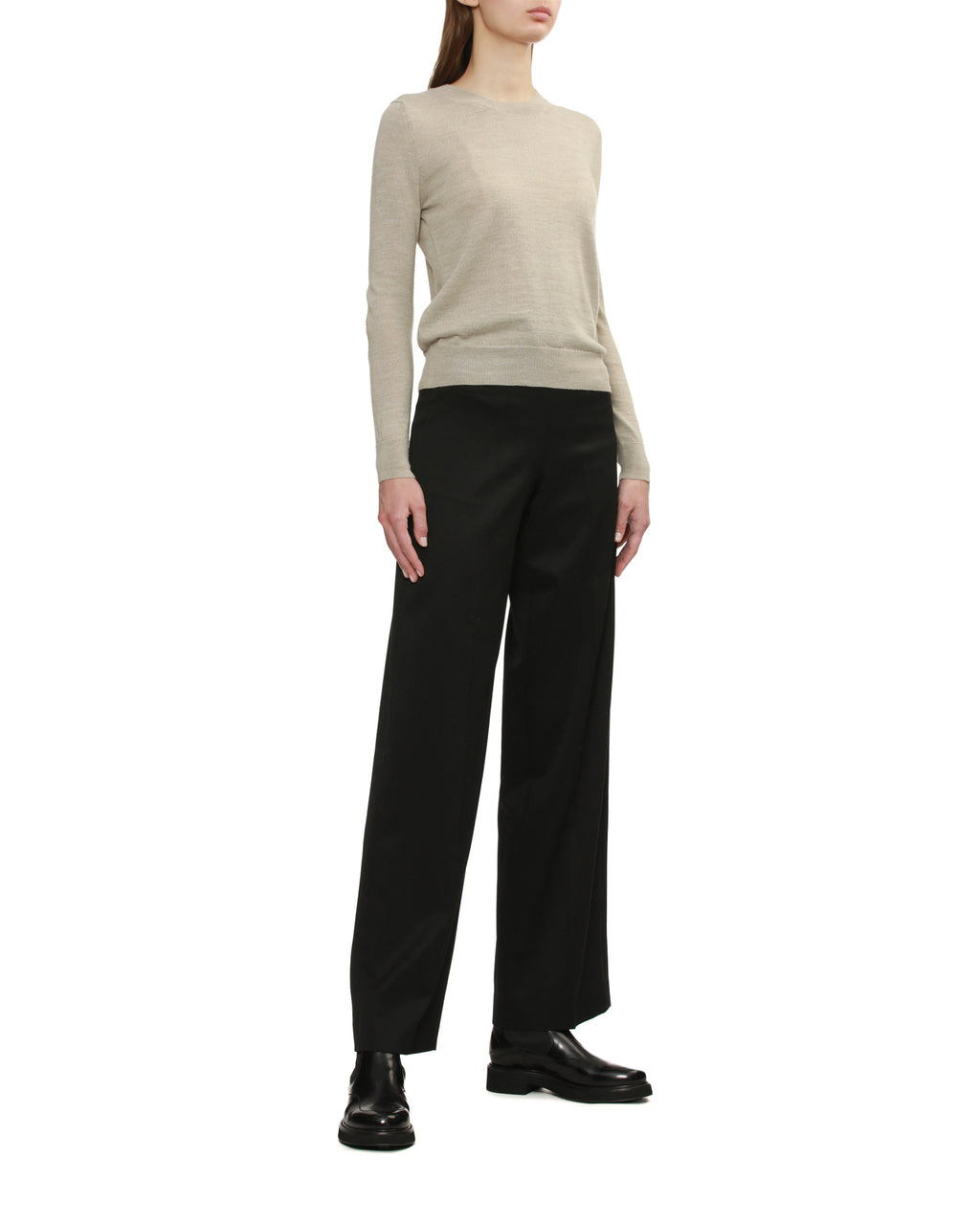 Elbow patch sweater