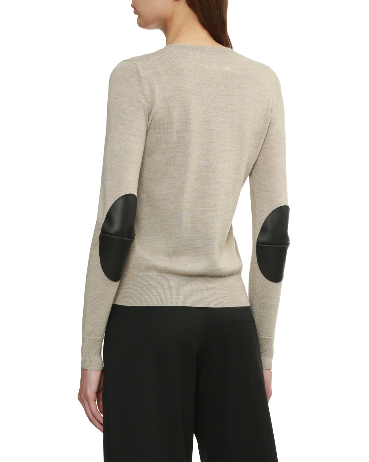 Elbow patch sweater