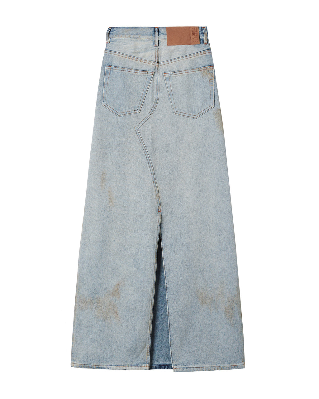 Denim maxi skirt