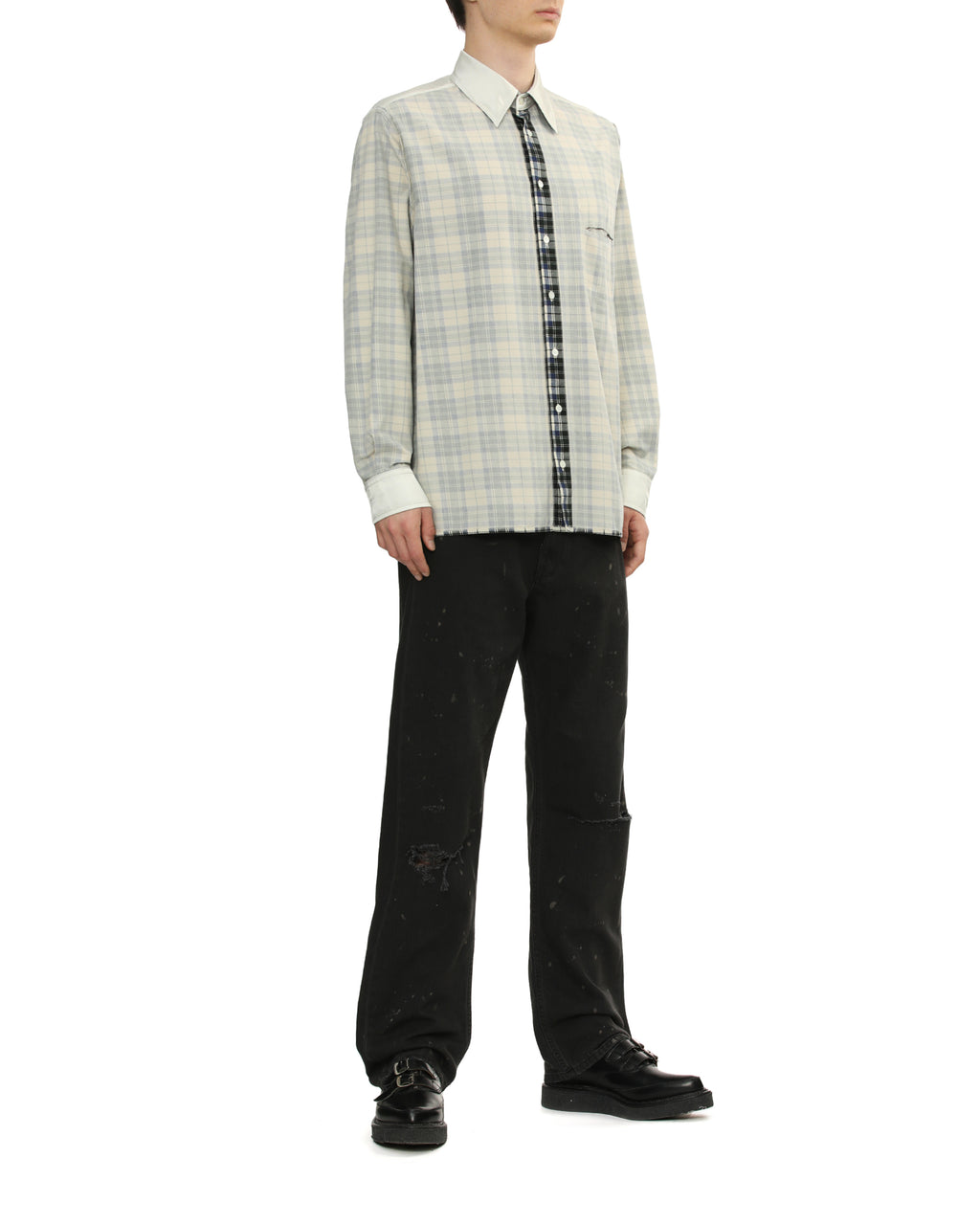 Check long sleeve shirt