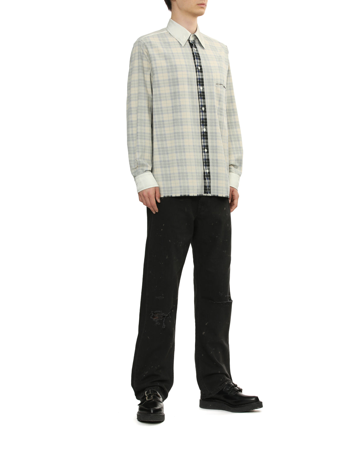 Check long sleeve shirt