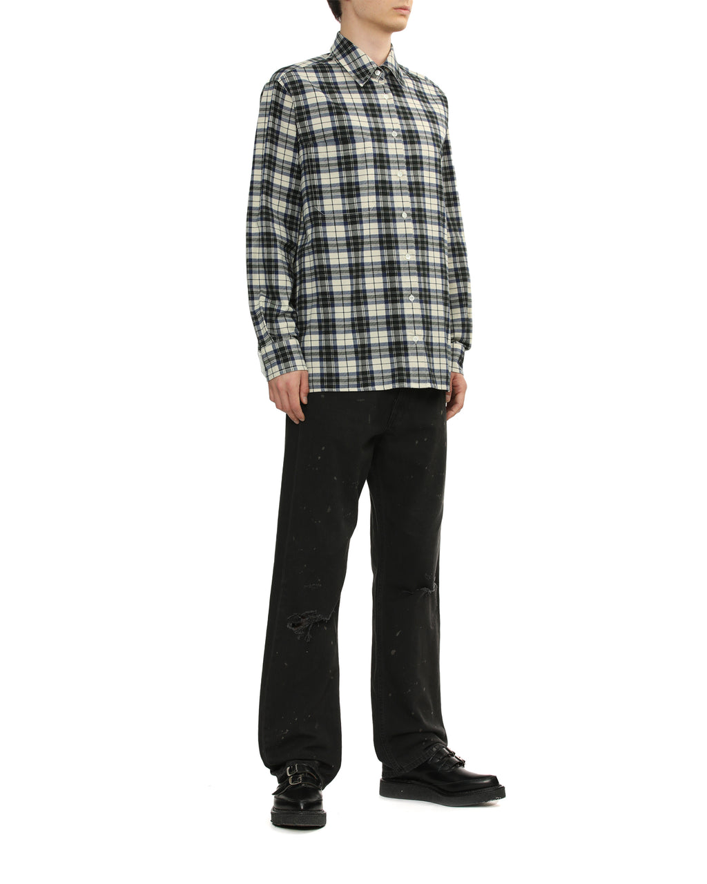 Check long sleeve shirt