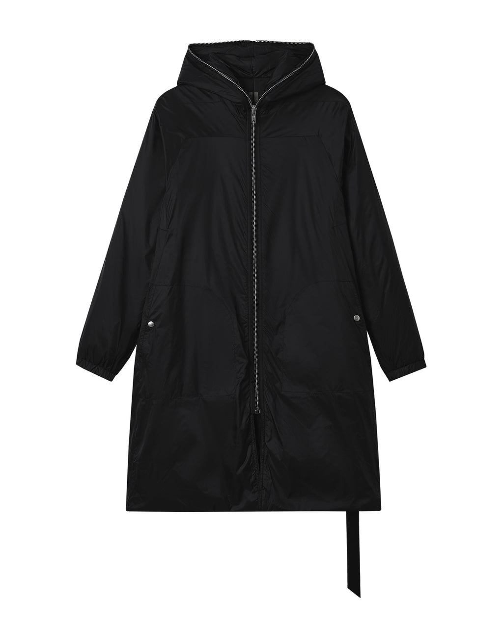 Hooded long coat