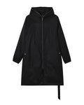 Hooded long coat