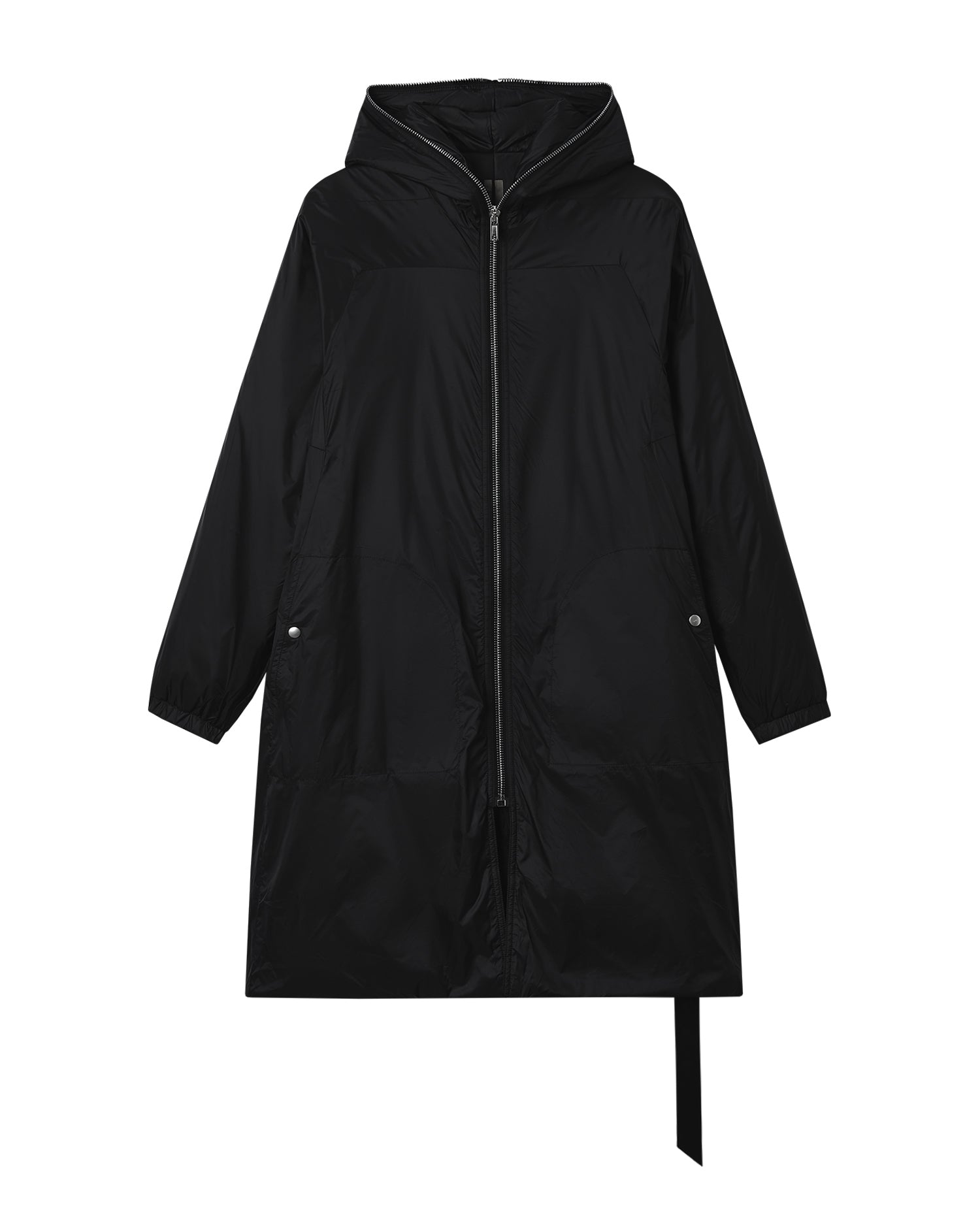 Hooded long coat
