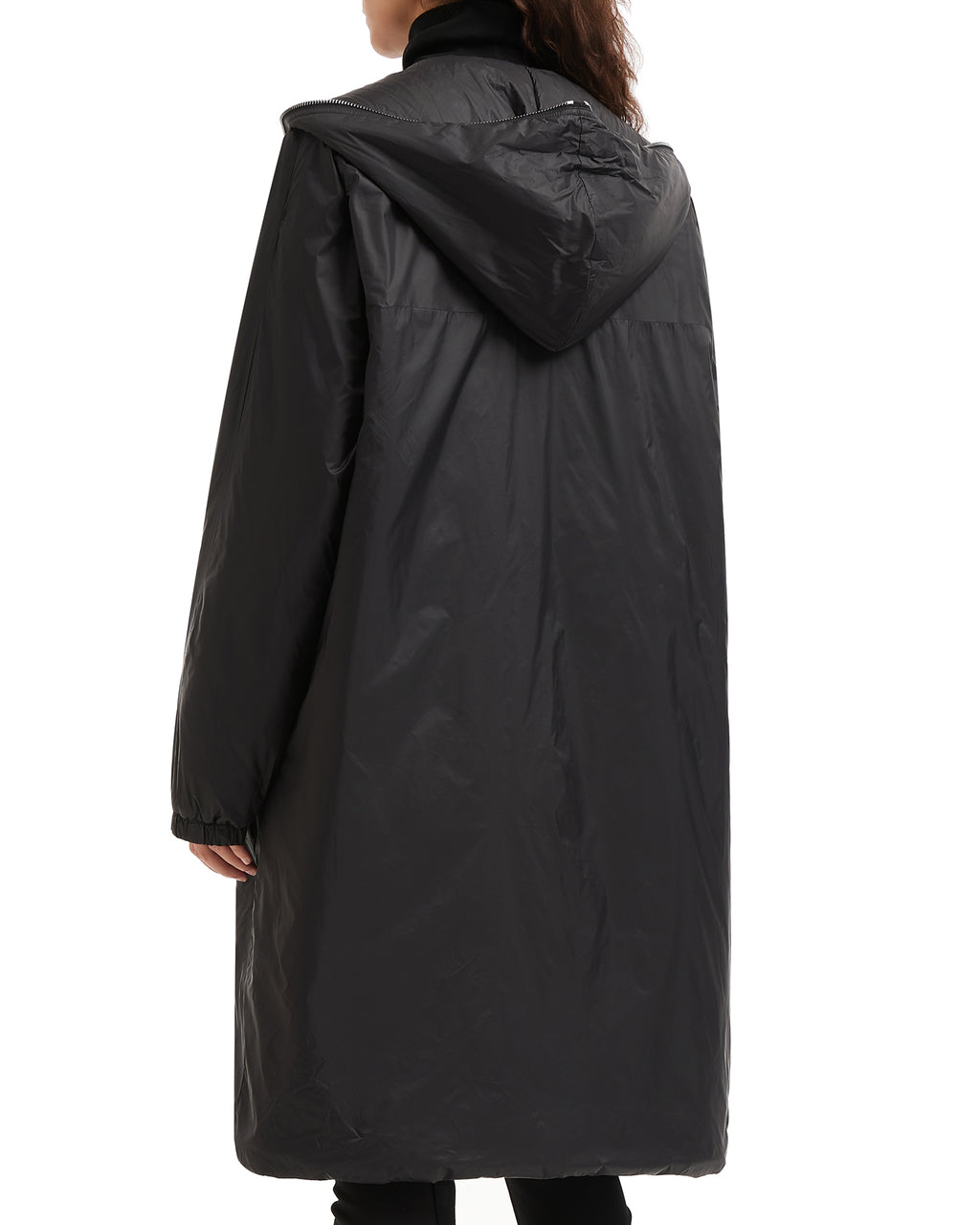 Hooded long coat
