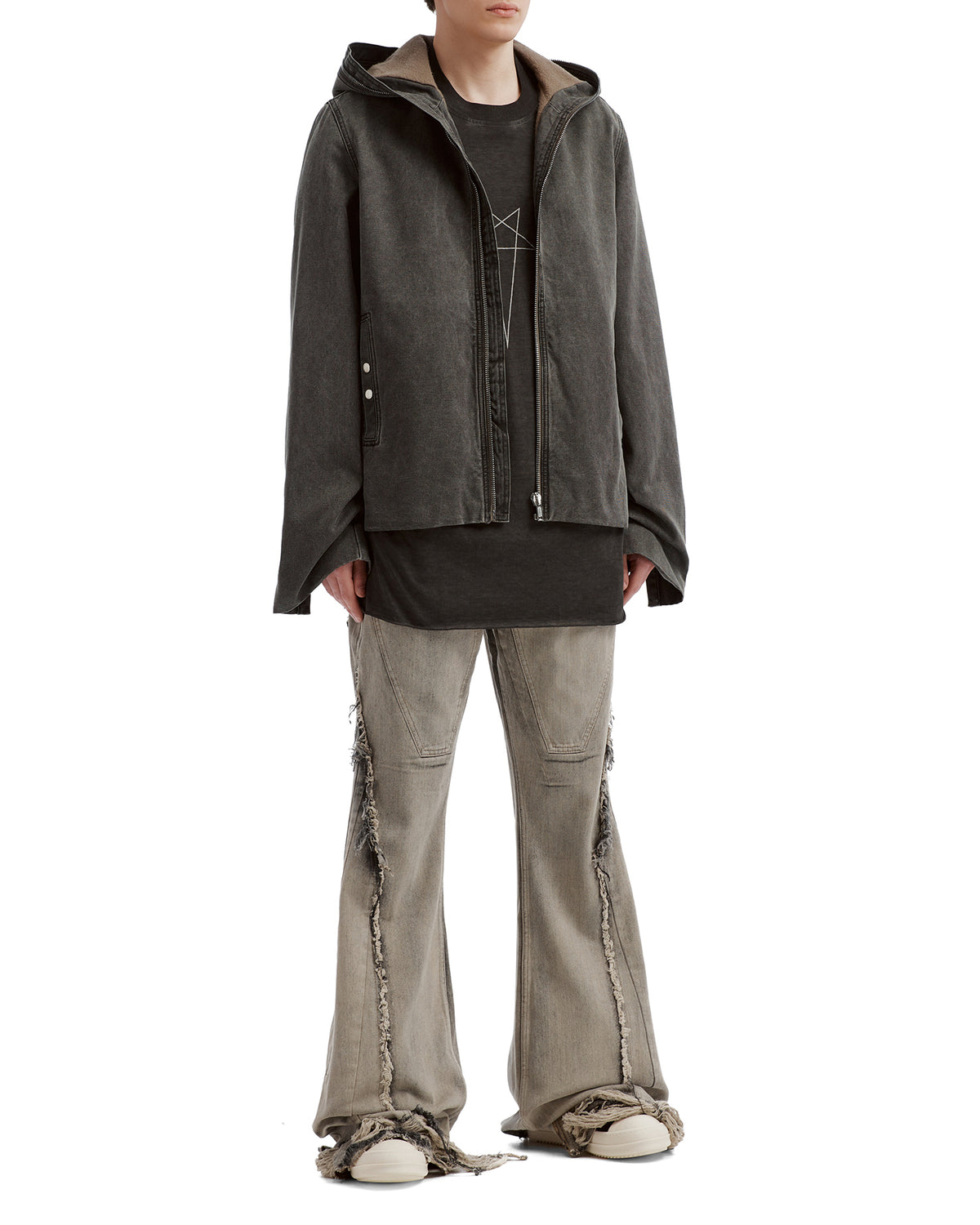 Gimp zip front jacket