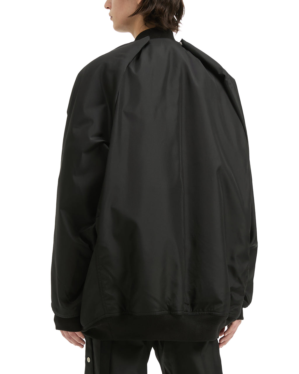 Padded zip-front bomber jacket