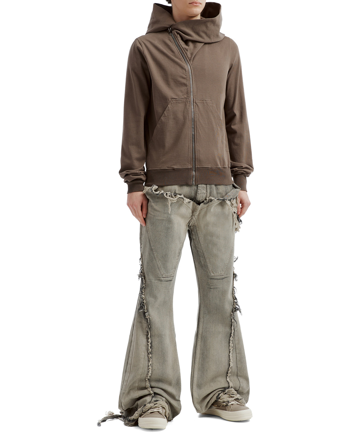 Silvered bootcut jeans