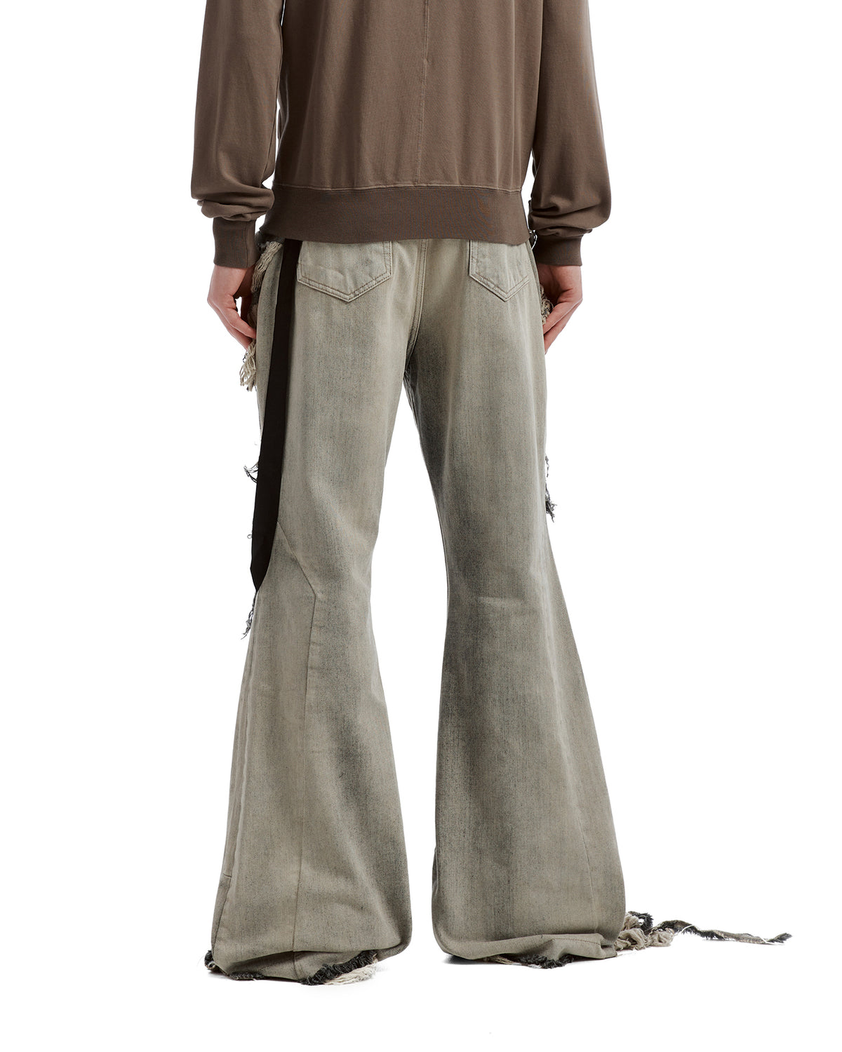 Silvered bootcut jeans