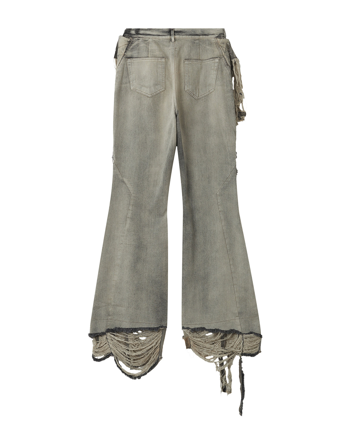Silvered bootcut jeans