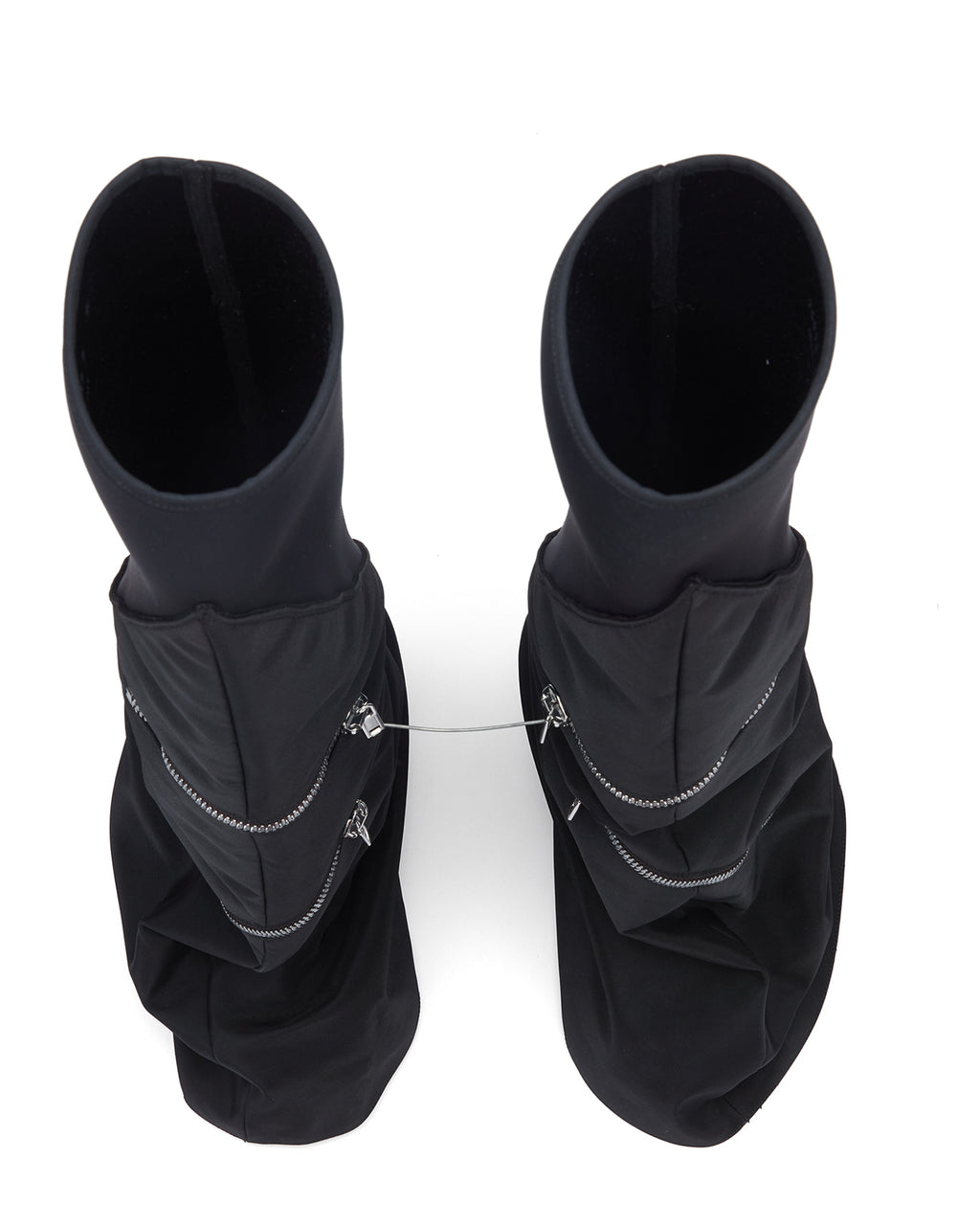 Zipper-detail boots