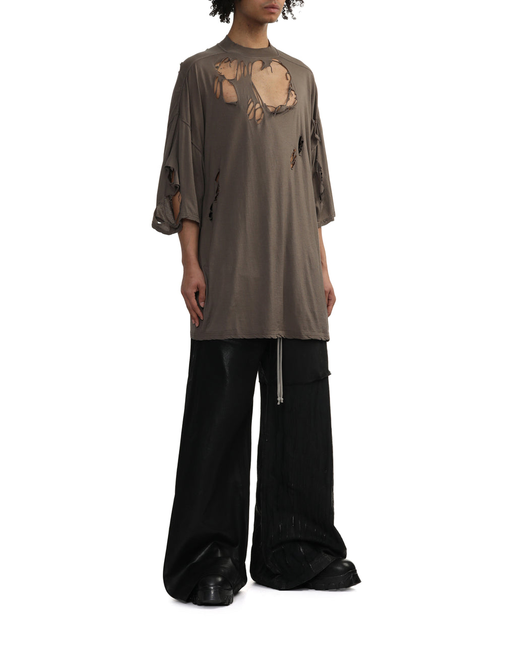 Layered wide leg trousers