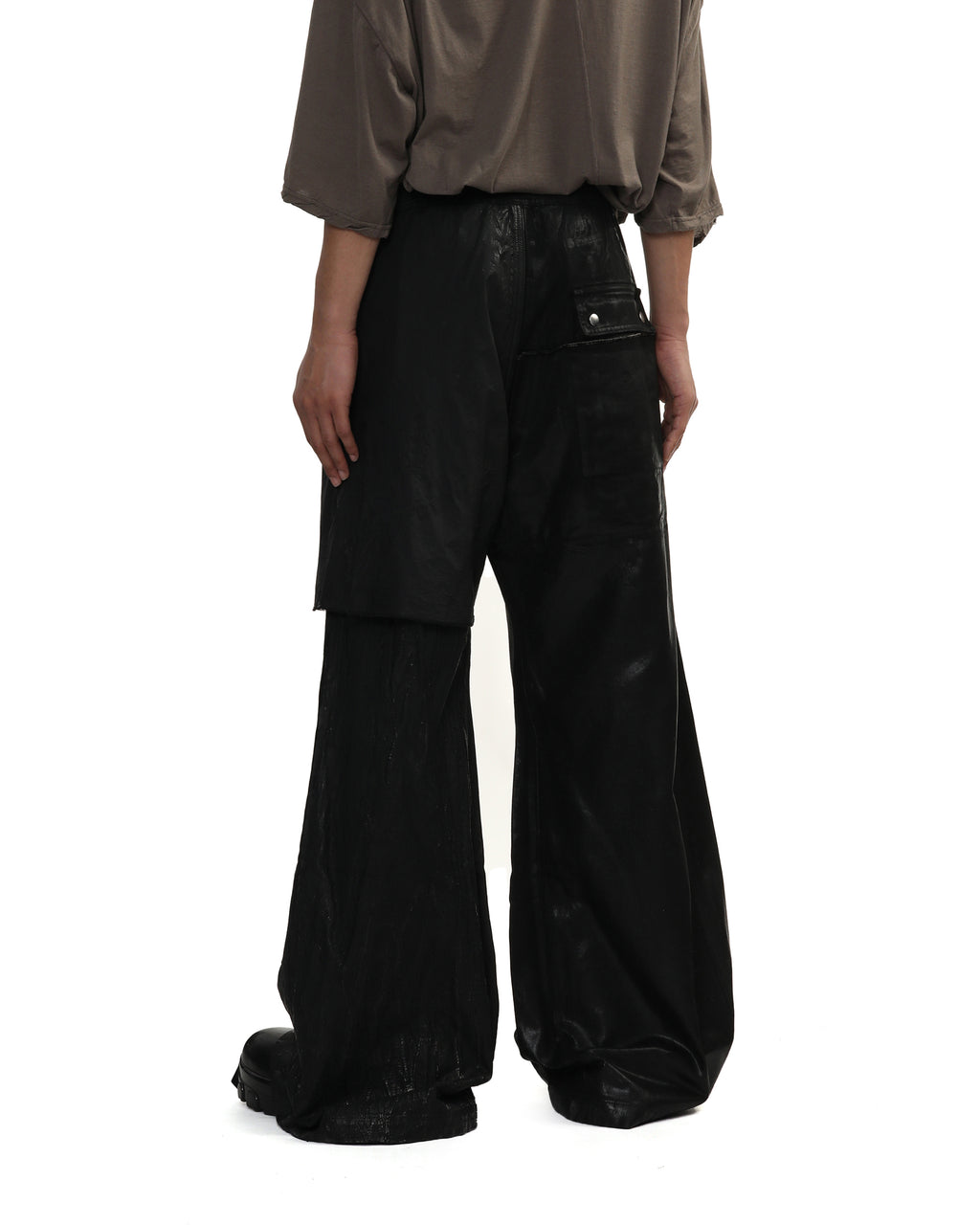 Layered wide leg trousers