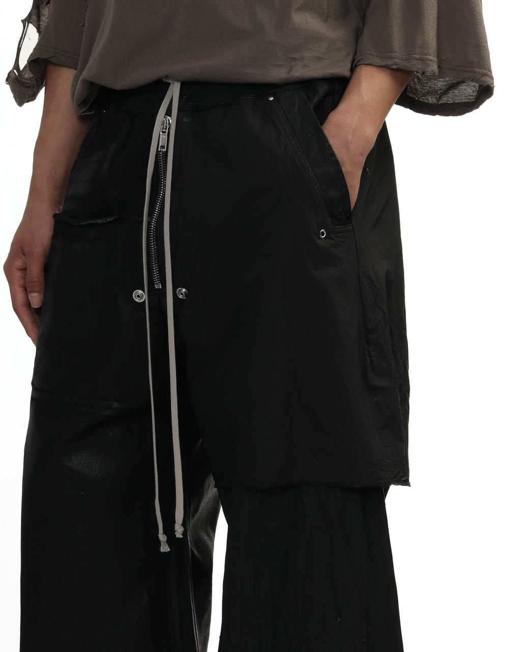 Layered wide leg trousers