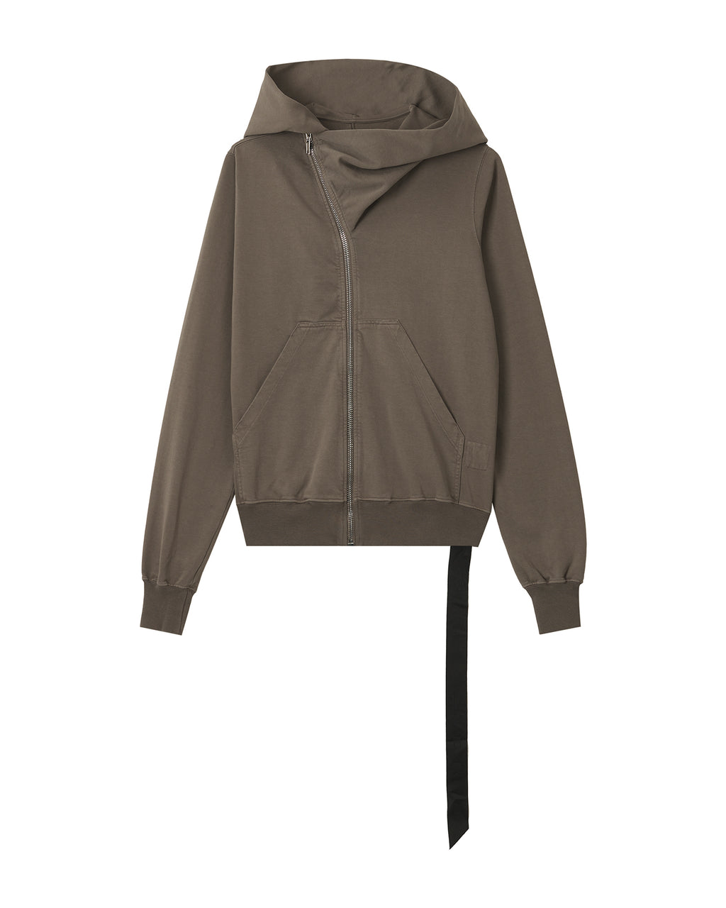 Hooded zip-up sweatshirt