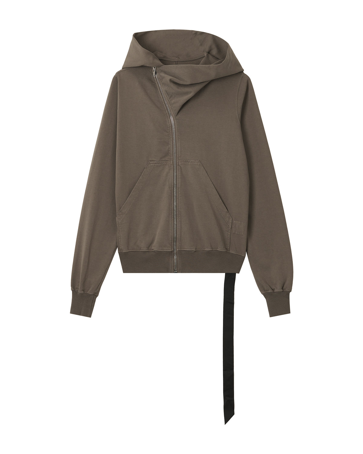 Hooded zip-up sweatshirt