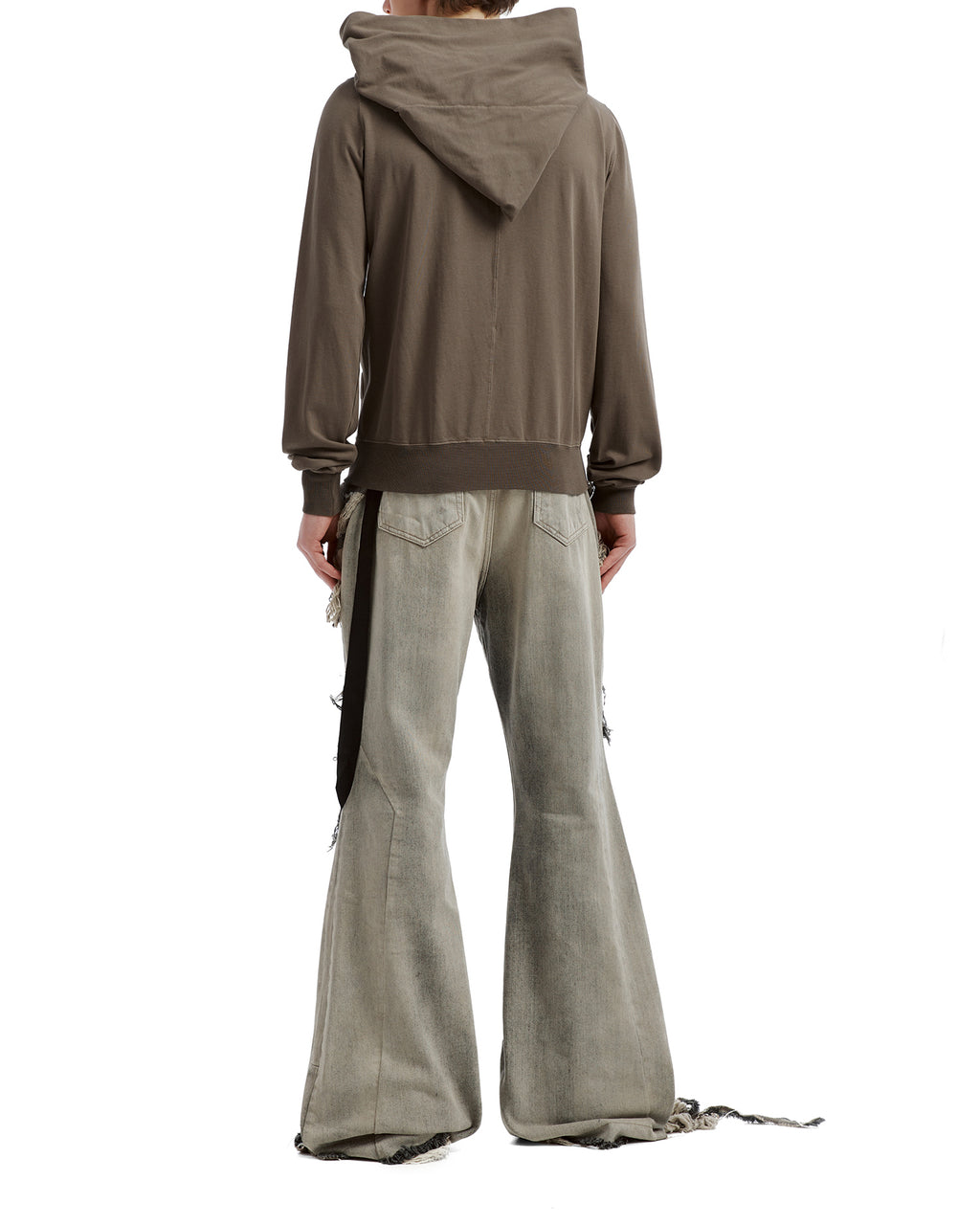Hooded zip-up sweatshirt