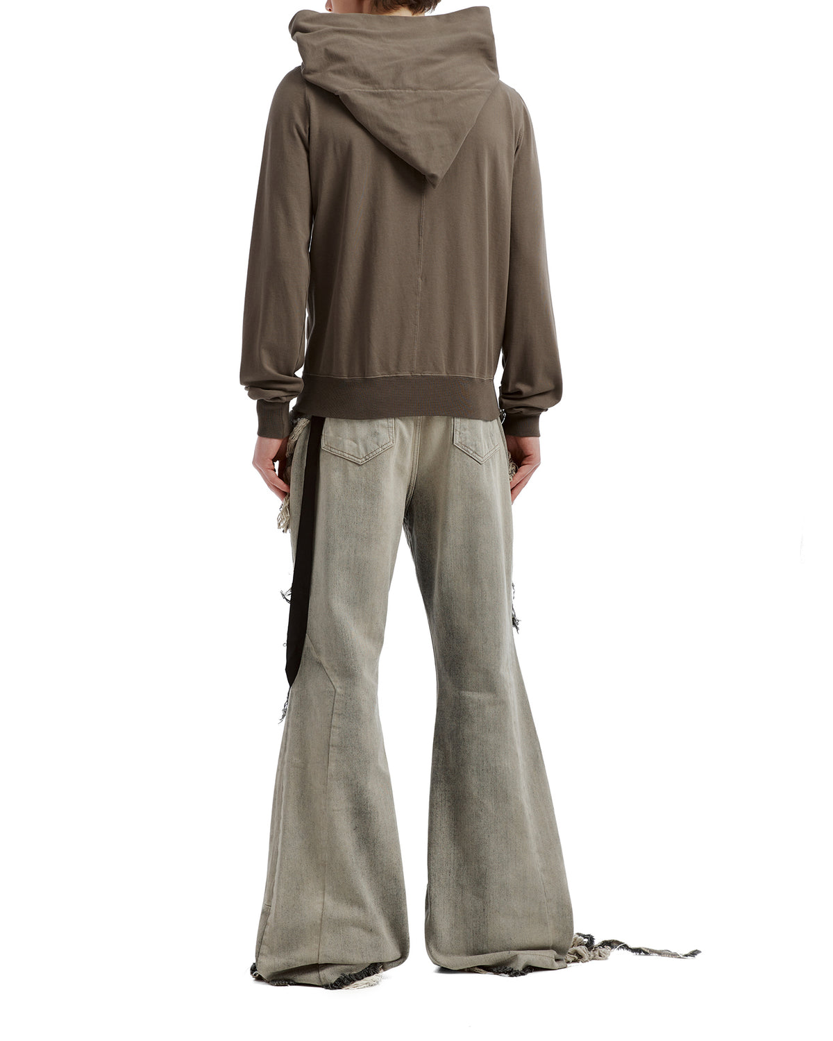Hooded zip-up sweatshirt