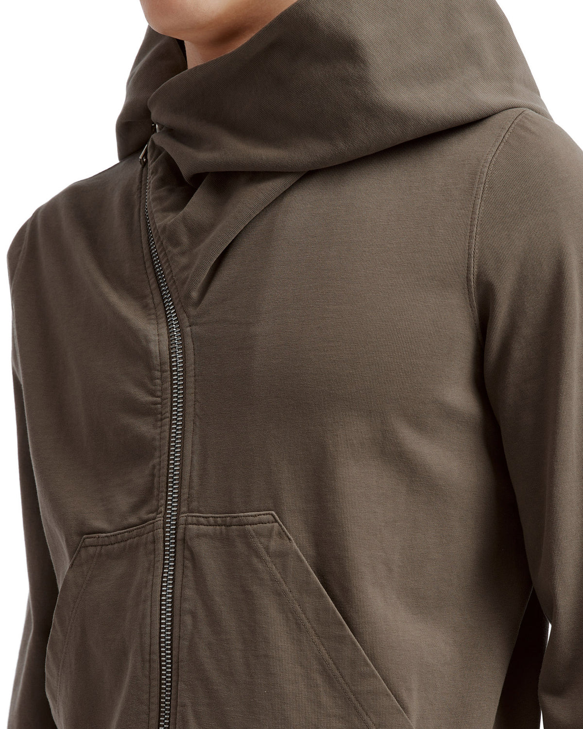 Hooded zip-up sweatshirt