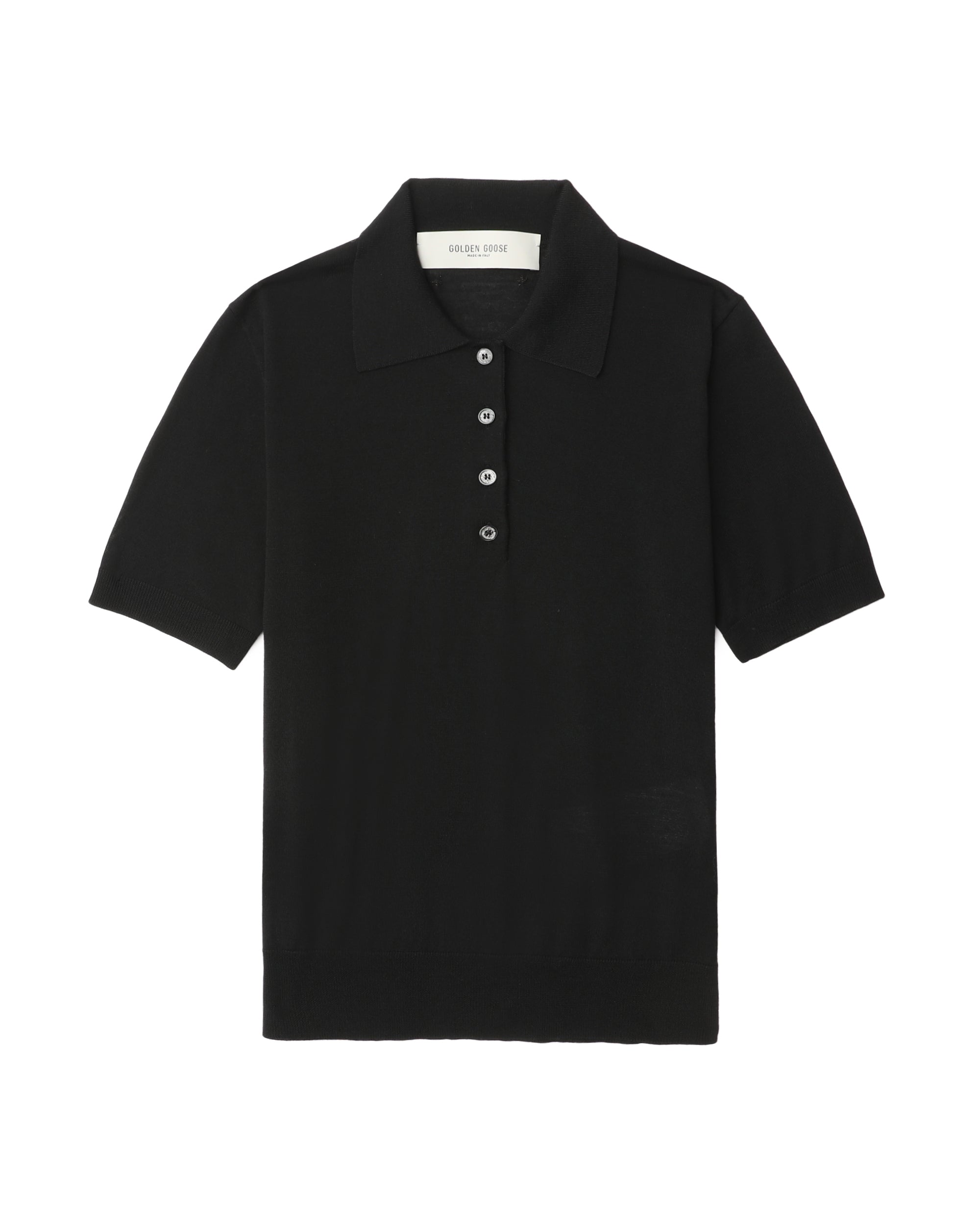 Polo short sleeve knit top