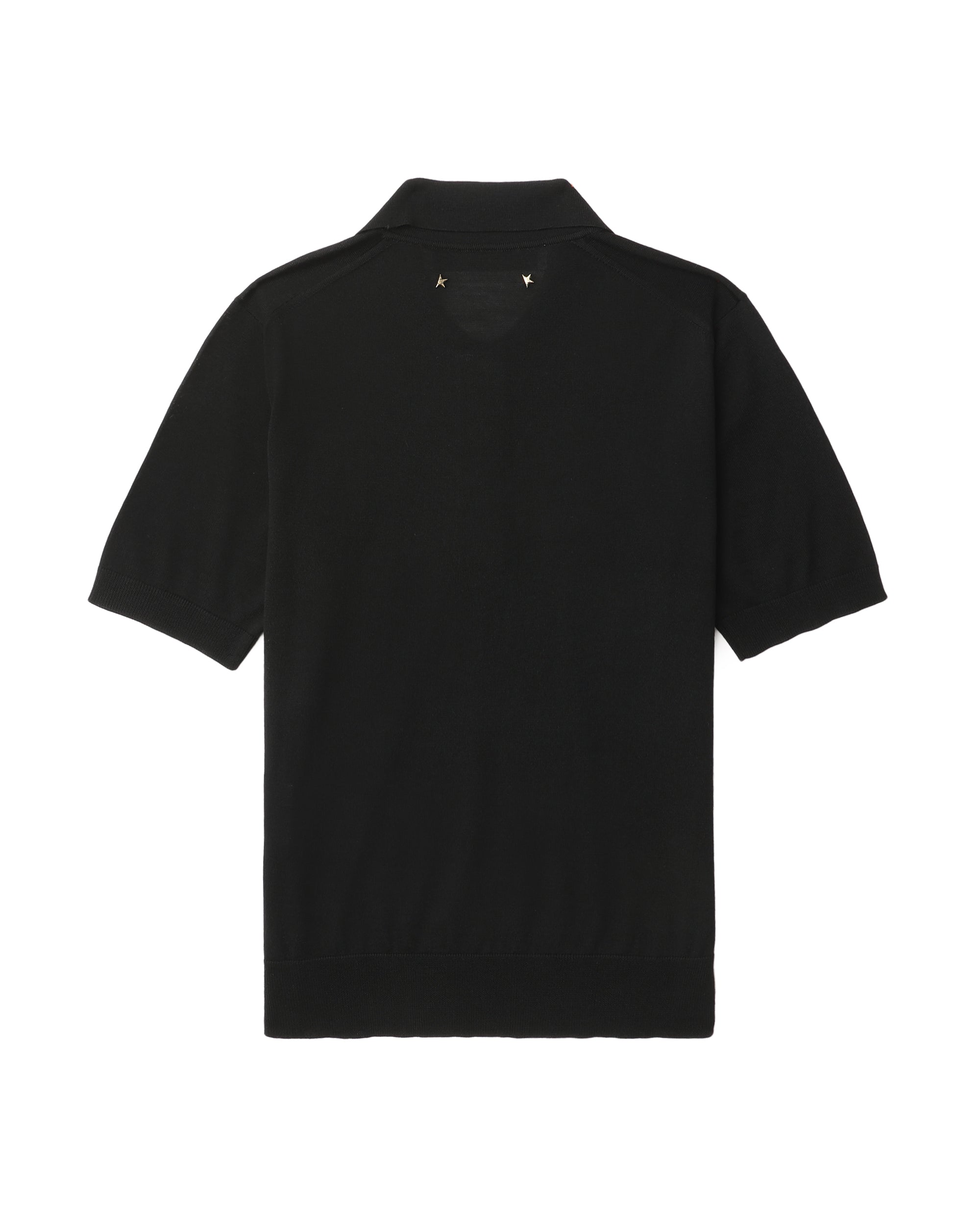 Polo short sleeve knit top