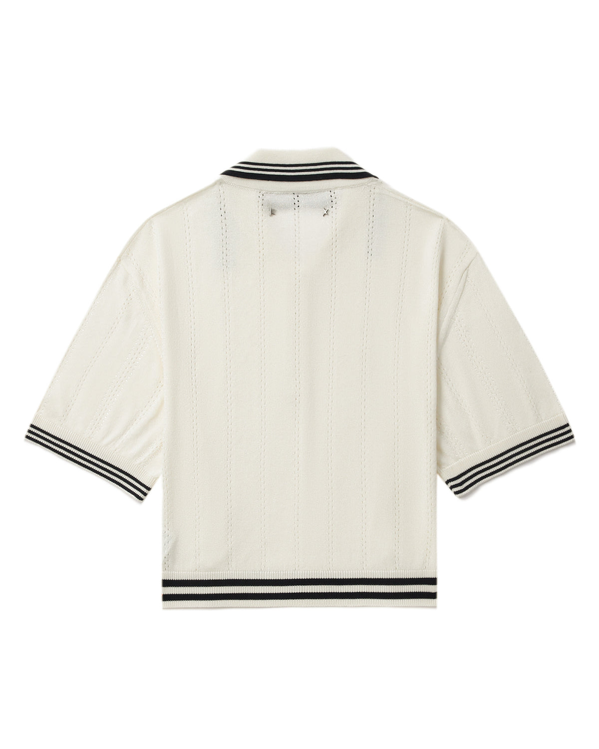 Crop polo shirt
