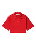 Cropped polo tee