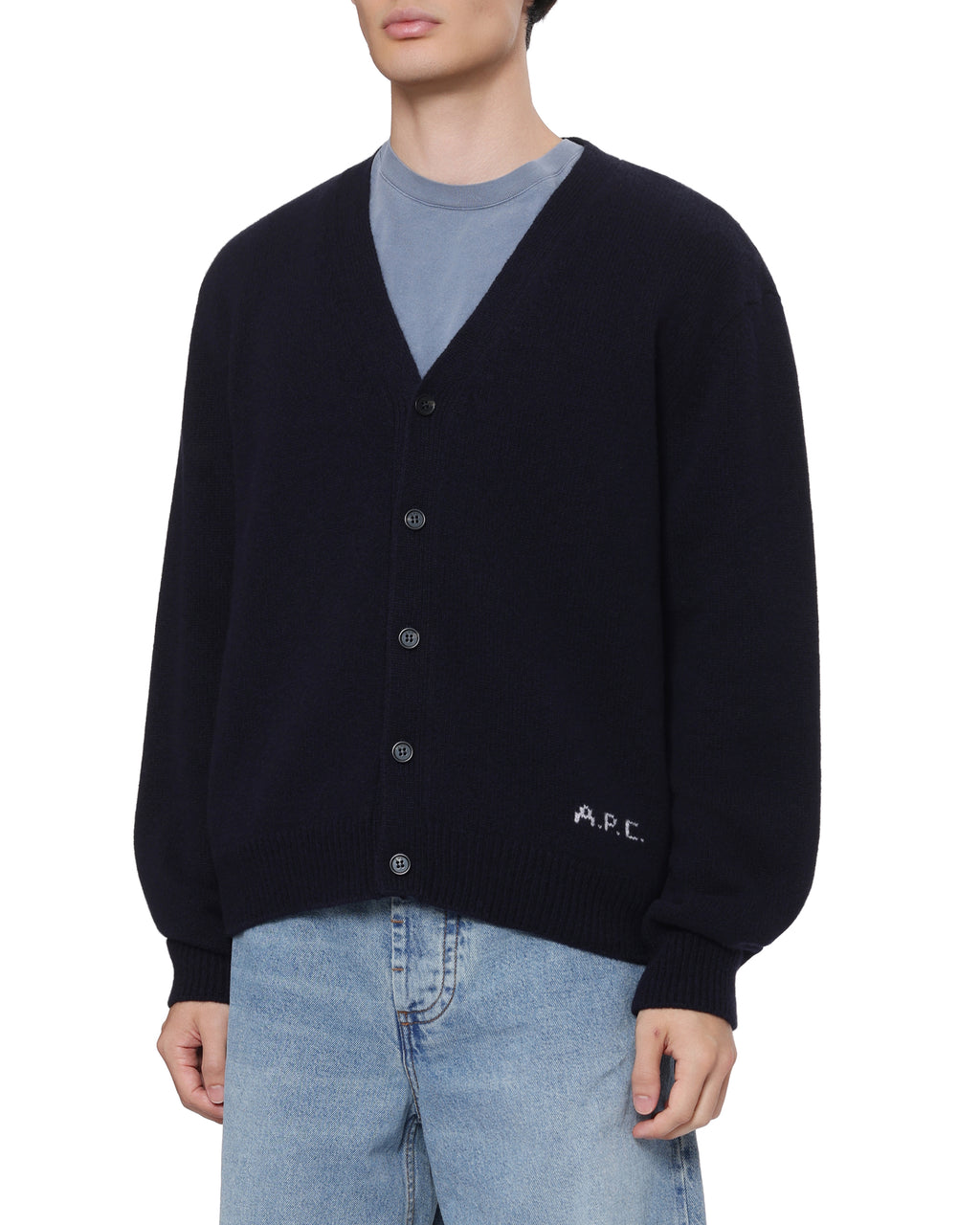 V-neck cardigan