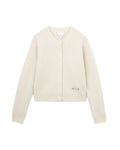 Short wool cardigan