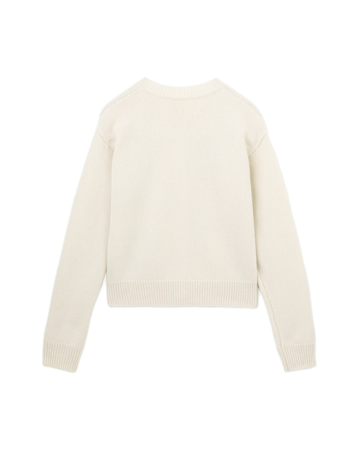 Short wool cardigan