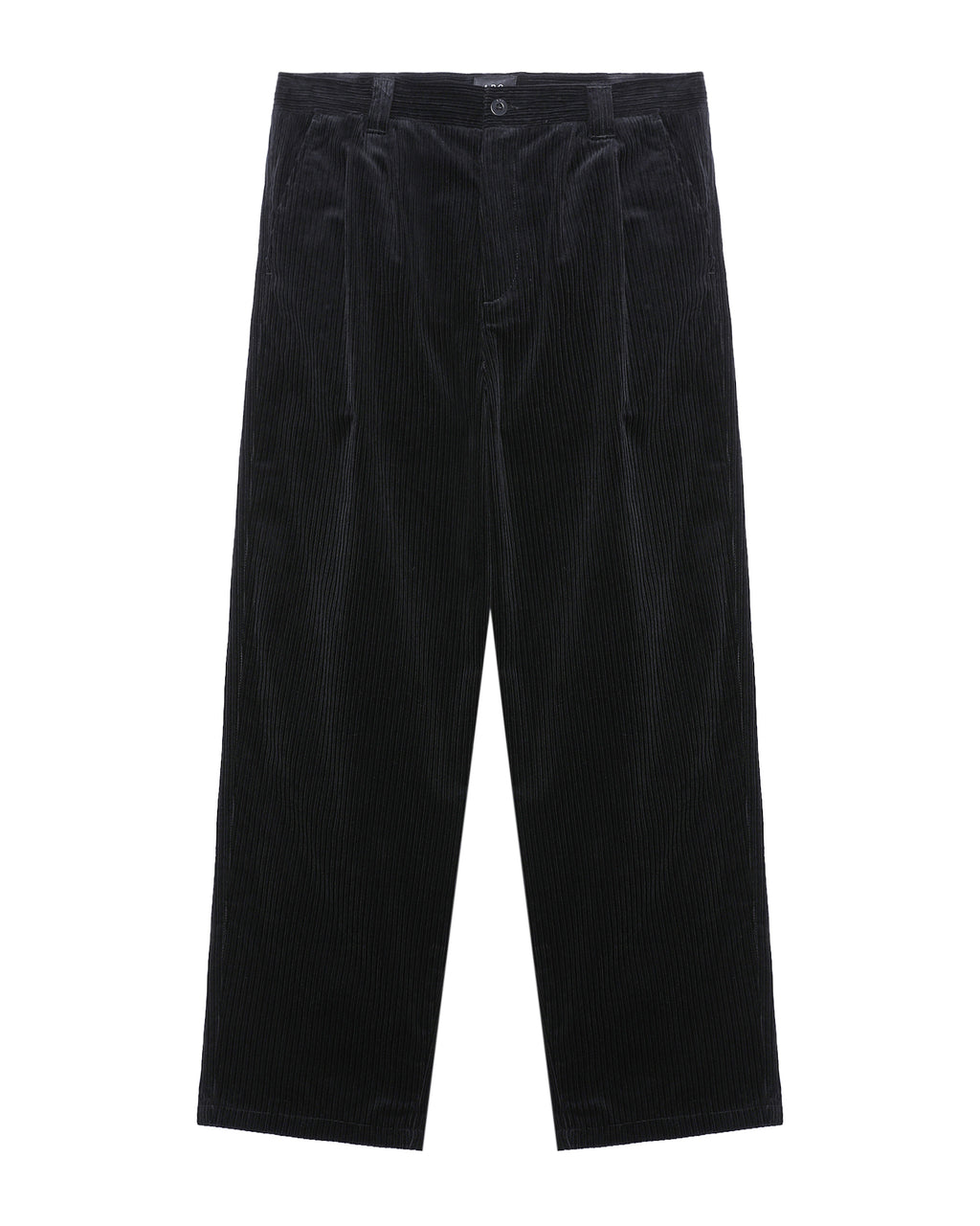 Pleated cord pants