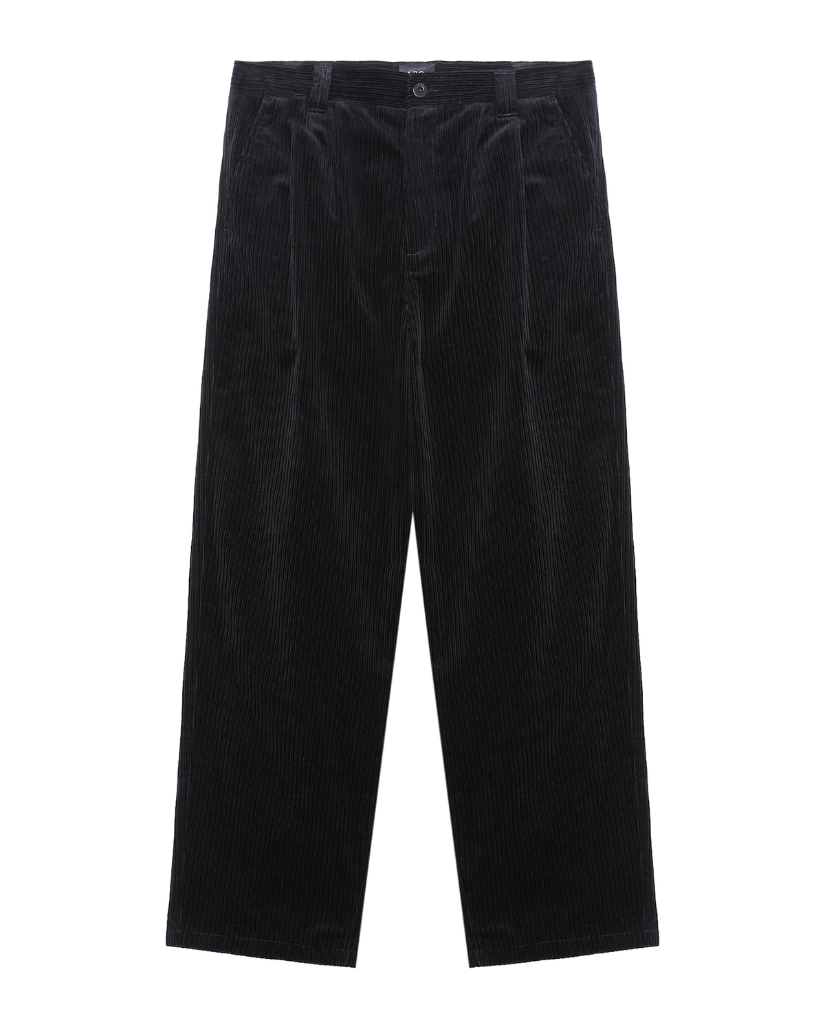 Pleated cord pants