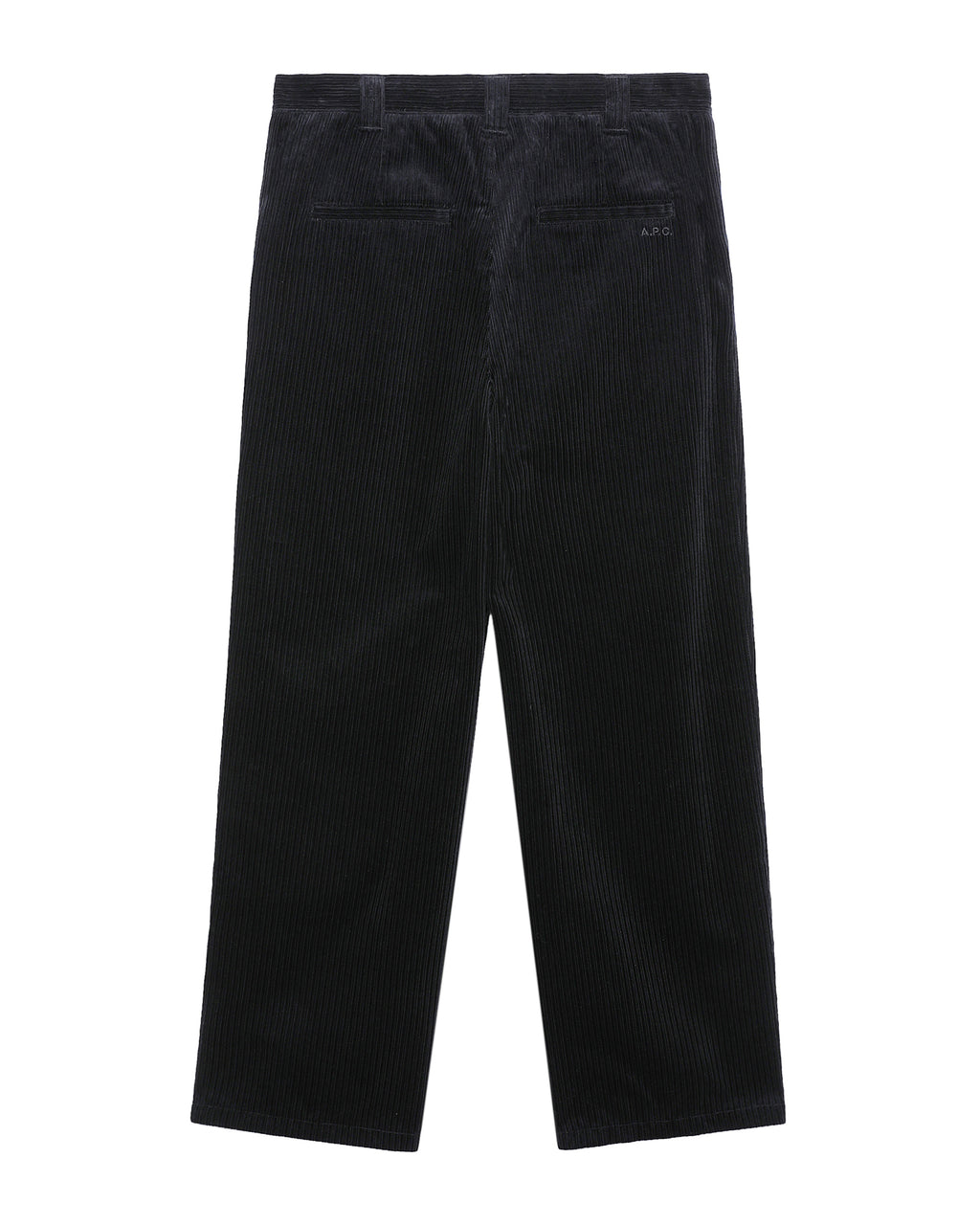 Pleated cord pants