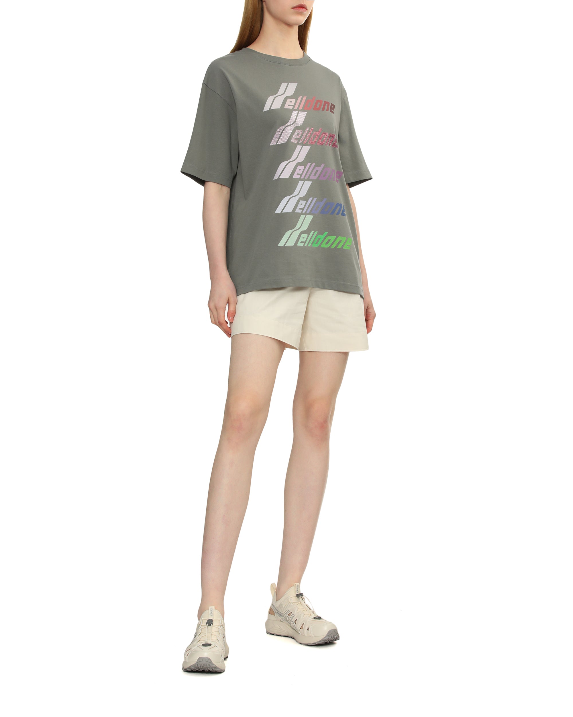 High-waisted shorts