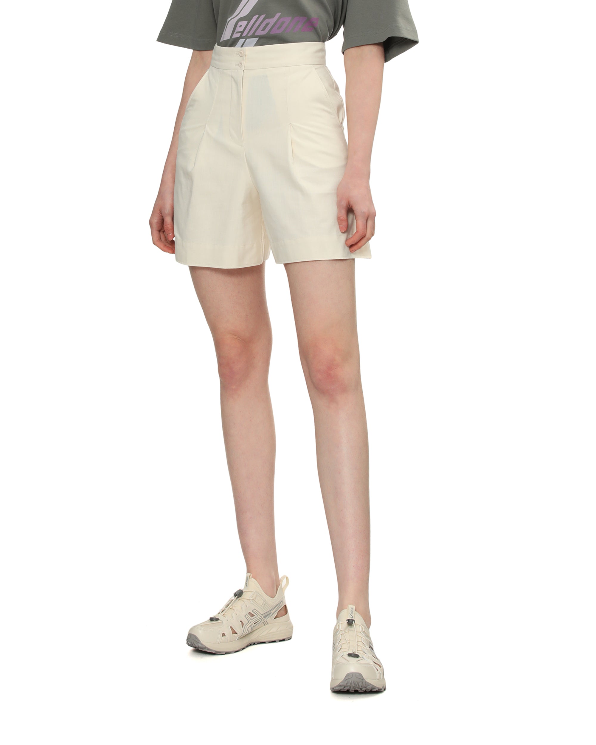 High-waisted shorts