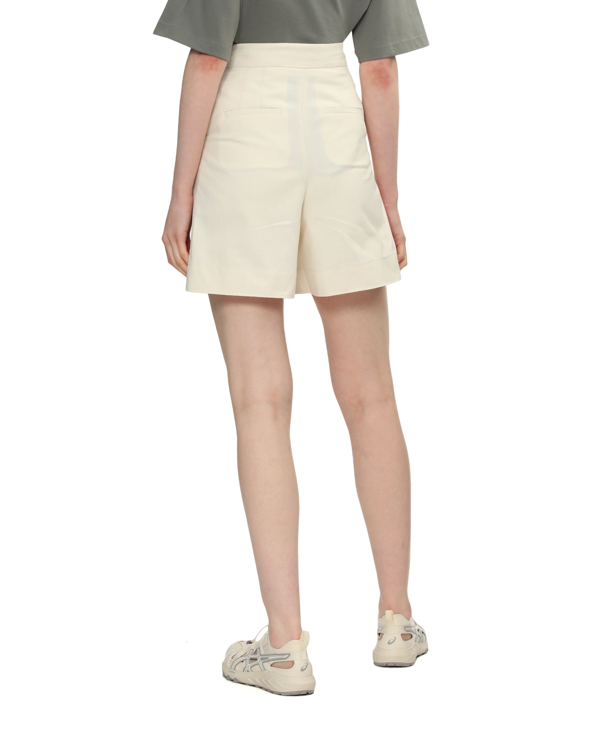 High-waisted shorts
