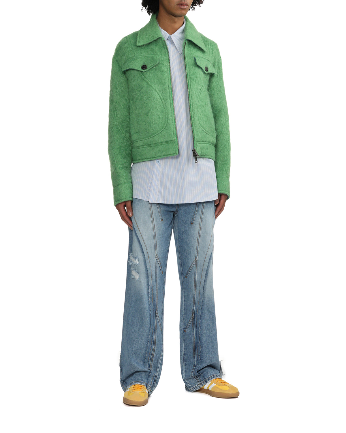 Shaggy wool jacket