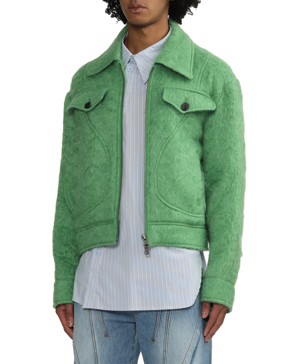 Shaggy wool jacket