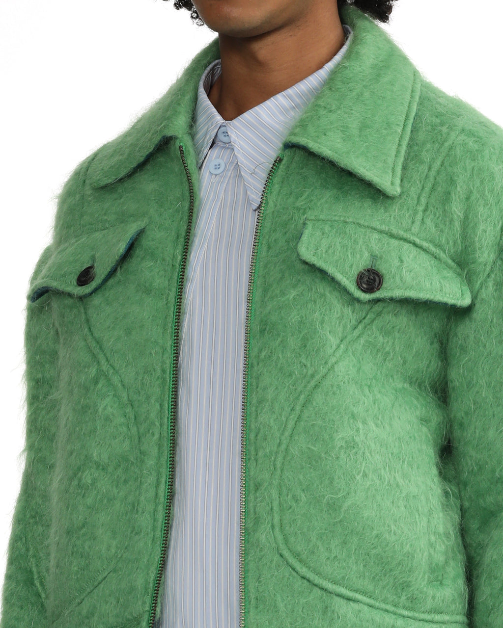 Shaggy wool jacket