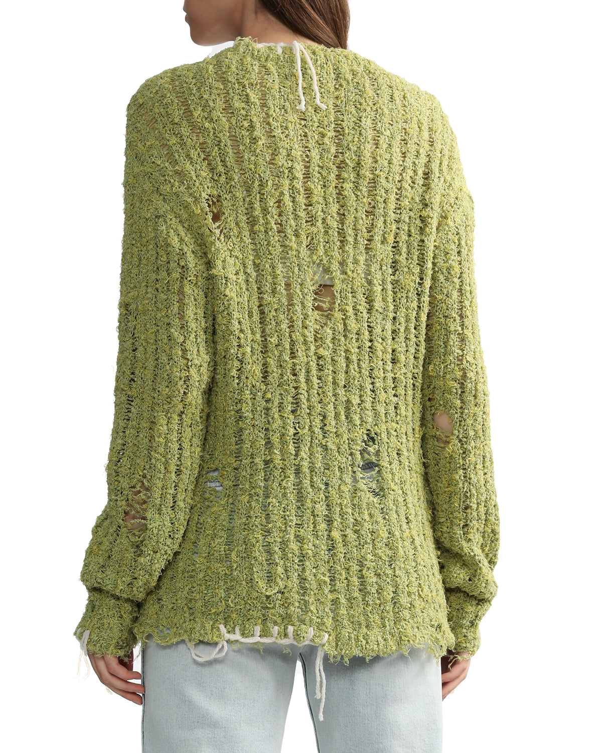 Damaged crewneck sweater