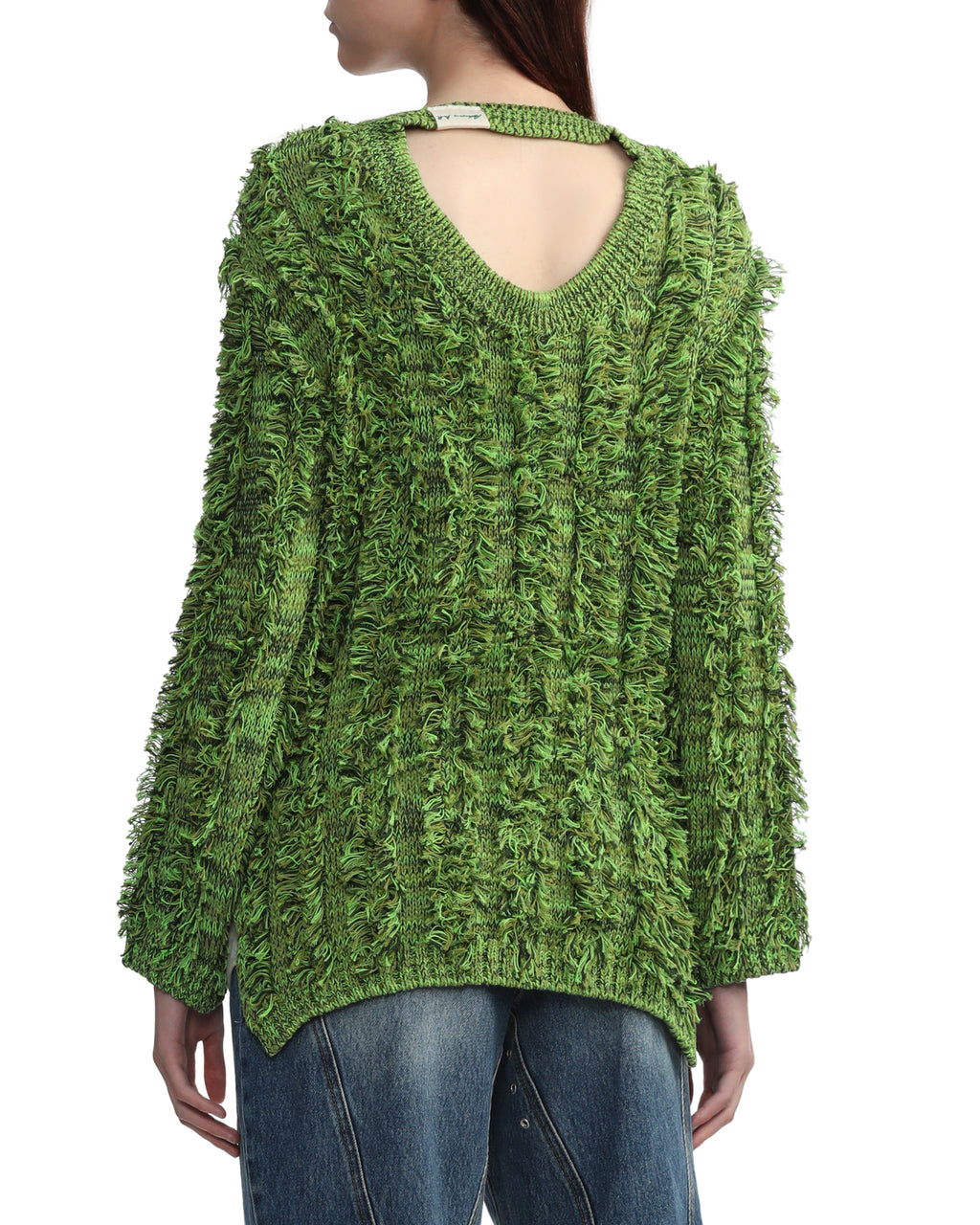 Cargo pockets knit sweater