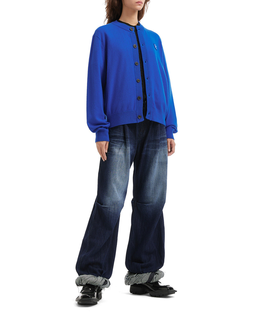 Significant blue tag cardigan